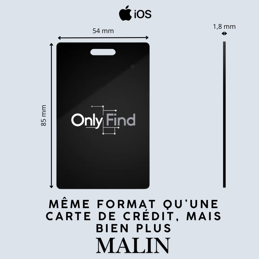 Carte de localisation portefeuille iOS