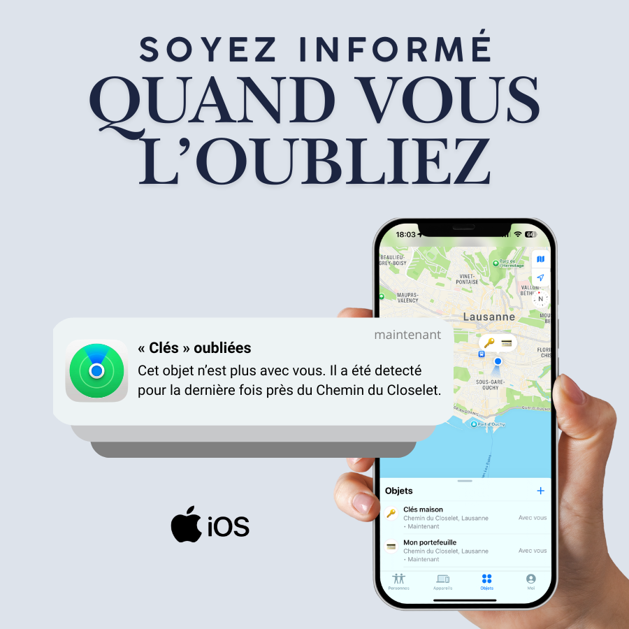 Tracker porte-clé iOS