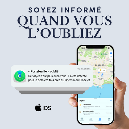 Carte de localisation portefeuille iOS